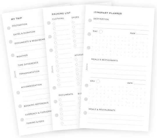 Filofax Презареждащ Планиращ Дневник За Пътуване