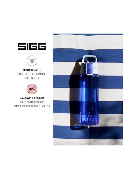 Sigg Total Color Πλαστικό Παγούρι 600ml Μπλε