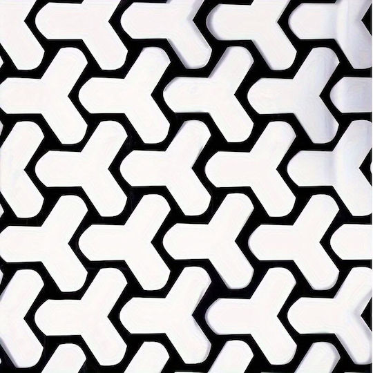 Set 2 Folii Adezive pentru Decorarea Stopurilor Auto Dimensiune 2 X 48 X 30cm Culoare Negru Mat Model Triunghi Fagure