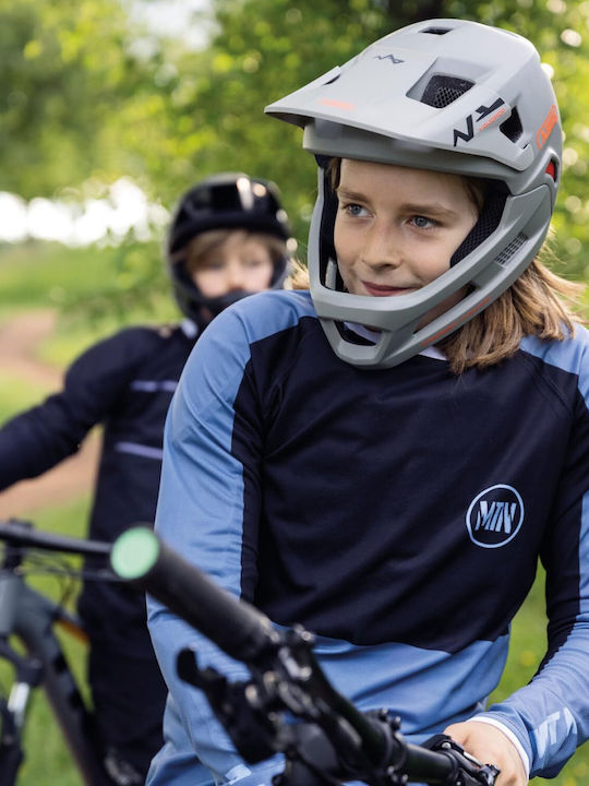 Abus Youdrop Kinderfahrrad- / Rollerhelme Vollgesicht Fahrrad Berg Salvia Green
