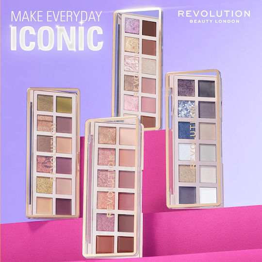 Revolution Beauty True Eye Shadow Palette Matte in Solid Form The True Icon