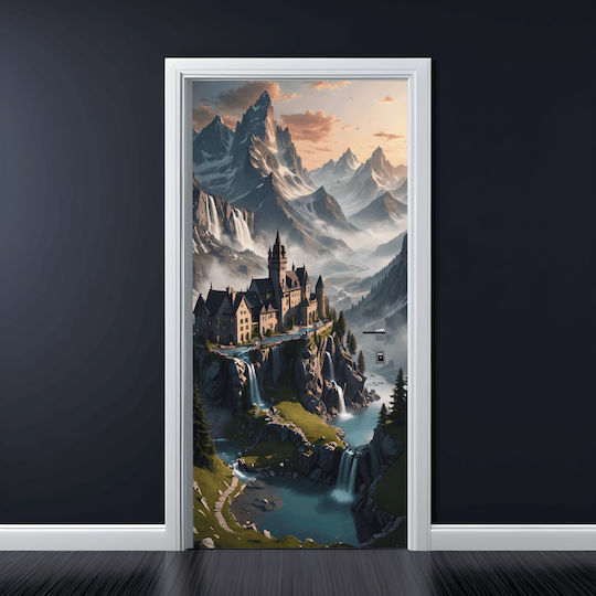 Printed Color Film Door Decoration Size 200 x 90cm Model Avx-dr16