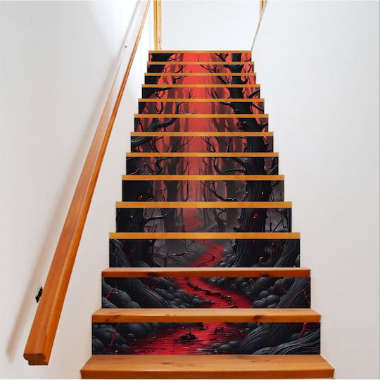 Decorative Sticker Interior Stairs High-resolution Self-adhesive Print Dimensions 200 X 124 Cm Code Avx-stairs-15