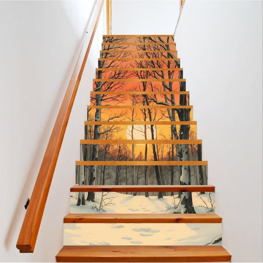 Decorative Sticker Indoor Stairs High-resolution Self-adhesive Print Dimensions 200 X 124 Cm Code Avx-stairs-10