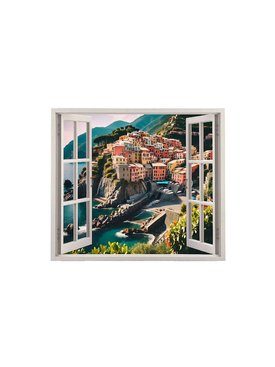 Bedruckte Farbfolie Wanddekoration Größe 125 x 110 cm Modell Aussicht auf Haven 23