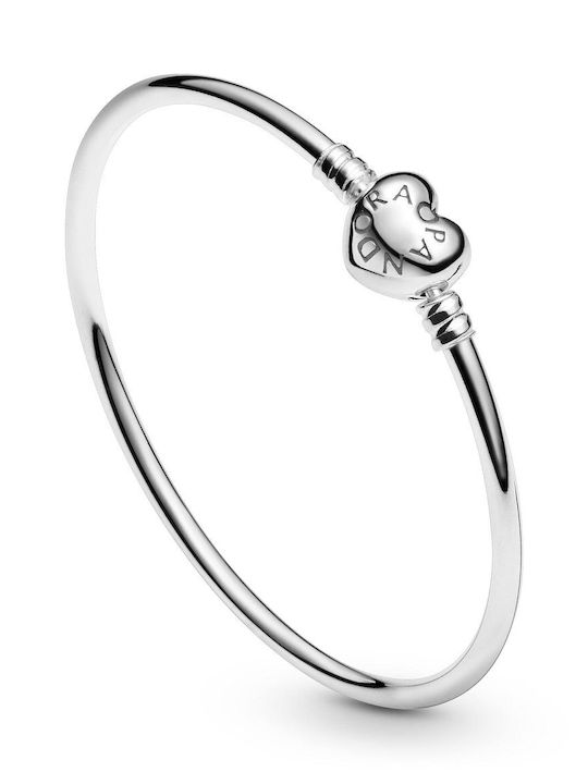 Pandora Damenträgerarmband mit Herz-Design aus Silber 21cm