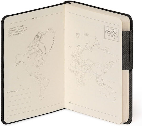 Legami Milano My Notebook Σημειωματάριο 192 Φύλλων Ριγέ Γκρι