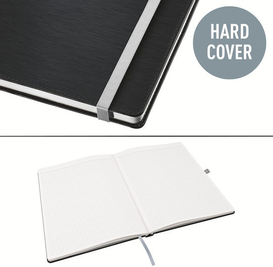 Leitz Notebook 160 Sheets A6 Square Black