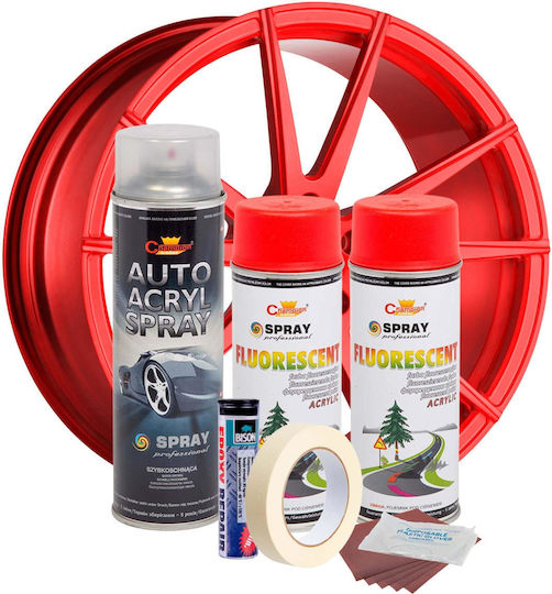 Alista Home για Ζάντες Αυτοκινήτου Κόκκινο 400ml