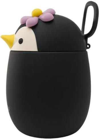 Asobu Ανοξείδωτο Παιδικό Δοχείο Φαγητού 0.6lt Penguin 20 x 12εκ.