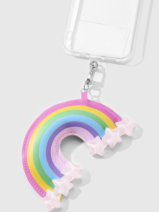Leather Rainbow Charm