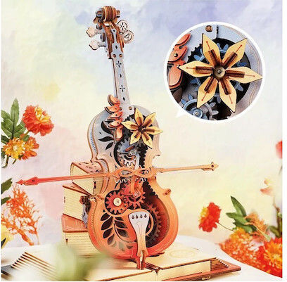 Rokr Παιχνίδι Κατασκευών Ξύλινo Mechanical Music Box για Παιδιά 14+ Ετών