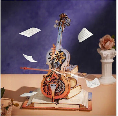 Rokr Παιχνίδι Κατασκευών Ξύλινo Mechanical Music Box για Παιδιά 14+ Ετών