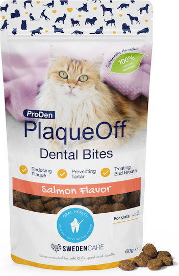 PlaqueOff Dental Bites Λιχουδιά για Οδοντική Φροντίδα 60gr
