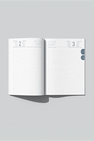 Adbook Tagesbuch Täglich 17x25 Journal 28 Salbeiblatt 2026