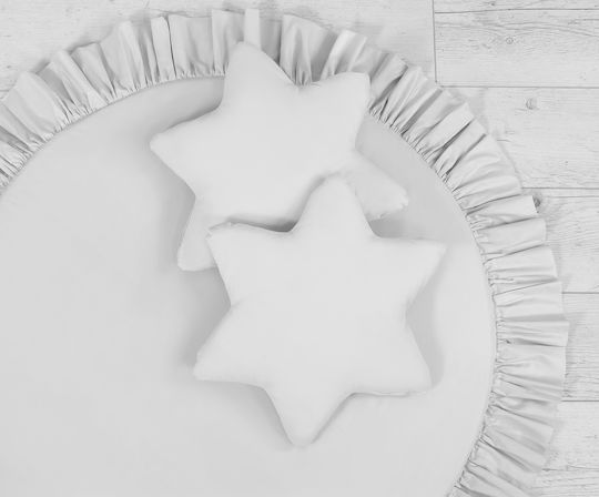 2-teilige Kinder Wurfkissen Grau