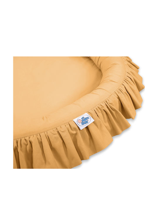 Mustard Ruffled Cushion