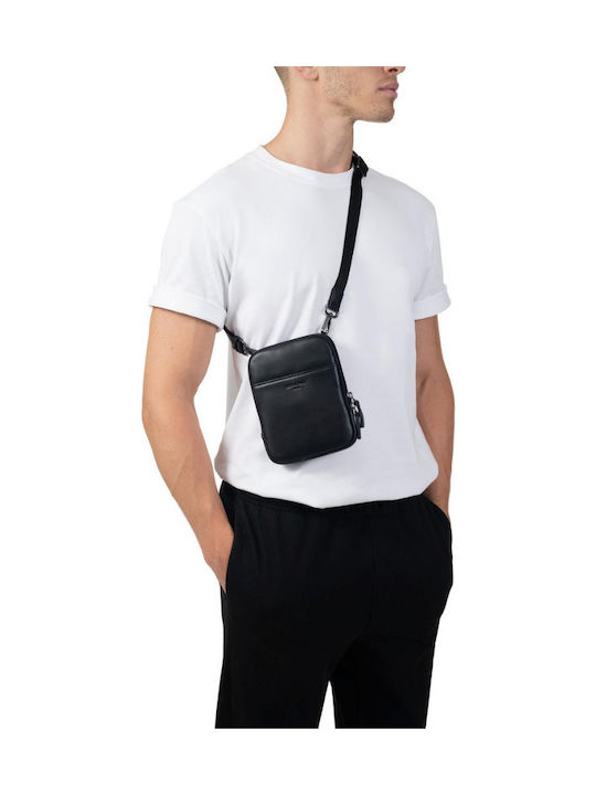 Leather Men's Bag Shoulder / Crossbody Black