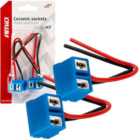 Satz 2 Keramik H7 Sockelhalter Hitze Beständig L-Form