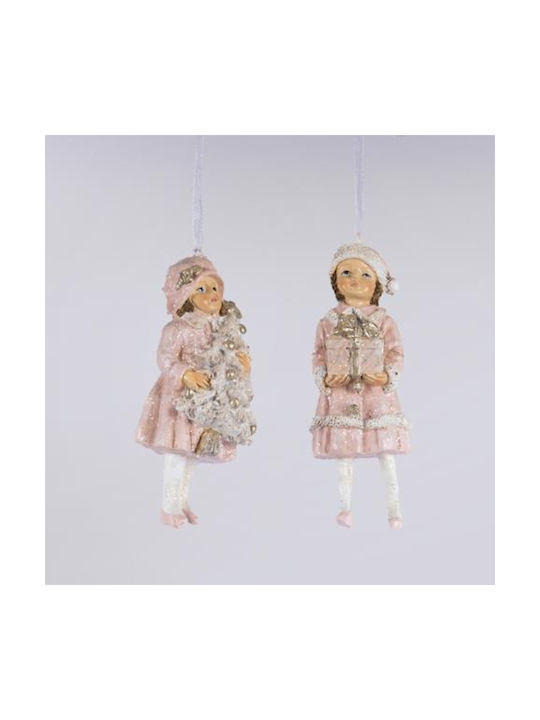 Figure Christmas Tree Ornament Made of Polyresin 4.5x6.5cm Various Designs