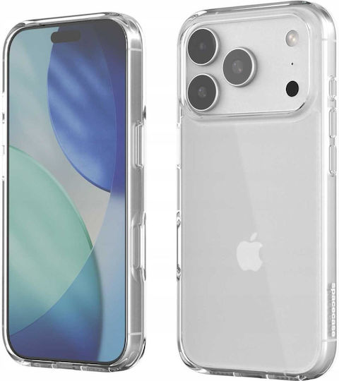 Spacecase Back Cover Plastic / Silicon 1mm Transparent Pentru iPhone 18 Pro / 17 Pro