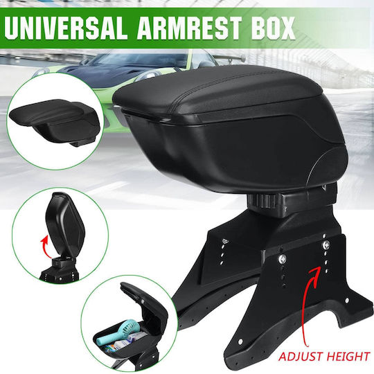 Alista Home Consolă pentru cotiera mașinii Din piele Universal Roșu culoare