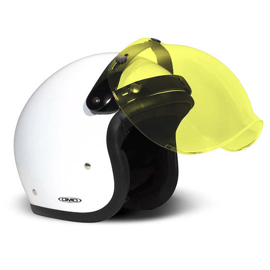 Flip-up Helmet Visor Yellow Dmd Flip-up Bubble Visor Yellow