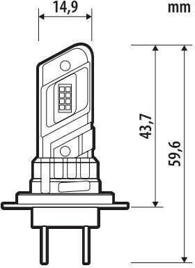 Lampa Lamps Car & Motorcycle Halo Led H7 LED 6500K Cold White 24V 1pcs