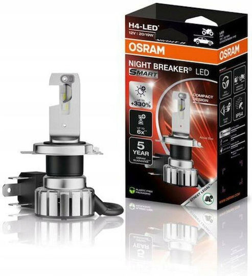 Osram Lămpi Motocicletei H4 LED 6000K Alb rece 12V 20W 1buc