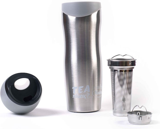 Teezubereiter Sieb Kod 3760 Flasche Thermosflasche Rostfreier Stahl 450ml Black