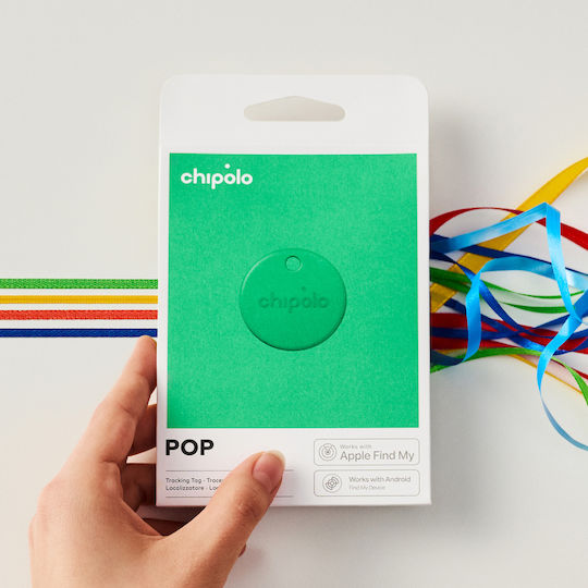 Chipolo Pop Apple Find My & Google Find Hub Зелен с Откриване на Смартфон