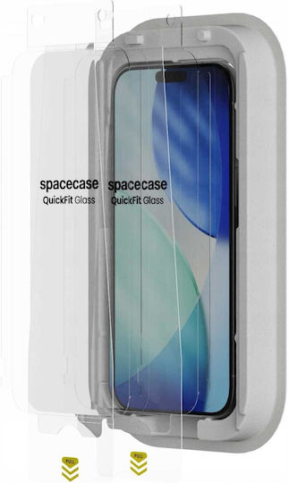 Tempered Glass Iphone Air Spacecase Quickfit Glass Αντιχαρακτικό Γυαλί Προστασίας Οθόνης Απλικατέρ Quickfit 2 Τεμάχια Clear 5905719131777 5905719131777