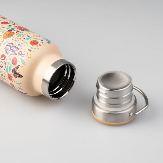 Grupo Erik Bottle Thermos Stainless Steel 500ml Frida Kahlo Viva La Vida with Handle
