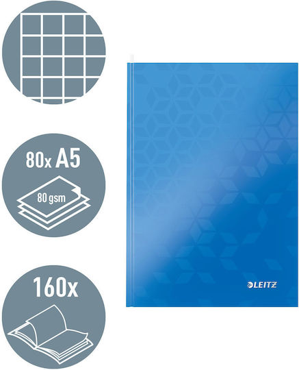 Leitz Notebook Carnet 80 Foi A5 Pătrată Multicolor (Diverse modele/culori)