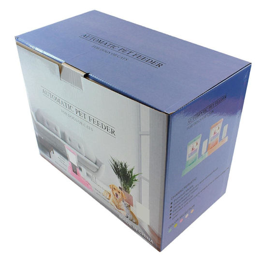 Alista Home Automat Plastic Adăpătoare / Hranitoare 2x 500ml 34cm în Culoare Albastru