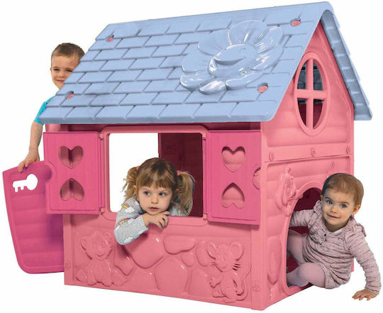 Casă de joacă pentru copii în grădină Roz 106x98x90cm