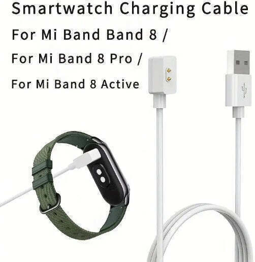 Usb Magnetic Charging Cable Зарядно за Redmi Watch 3 active, 4, 5 Lite, mi Band 8, 8Pro, 8 Active, 9, 9Pro, 9NFC Черен