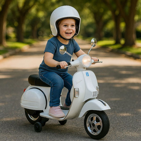 Παιδική Vespa Licensed Ηλεκτροκίνητη 12 Volt Λευκή για 3+ ετών
