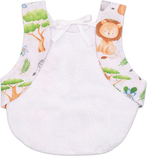 Kidizi Waterproof Bib from 100% Cotton with Pocket Beige for 36 m+ 2pcs
