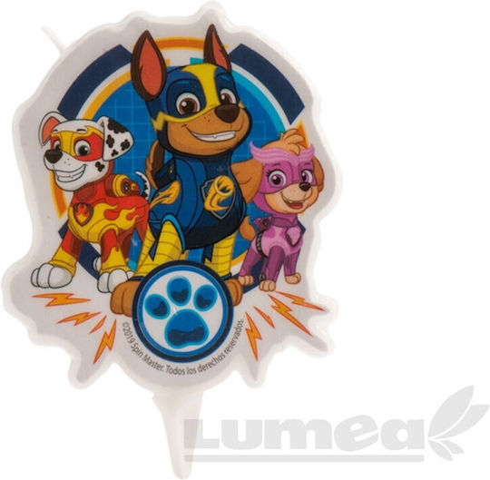 Paw Patrol Anniversary Candle 2d Dekora
