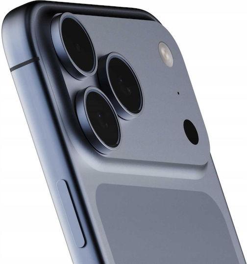 Spacecase Quickfit Протектор за камера Закалено стъкло Blue за iPhone 17 Pro, iPhone 17 Pro Max