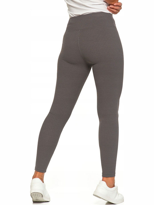 Training Women's Leggings Firming High Waist Push Up Gray