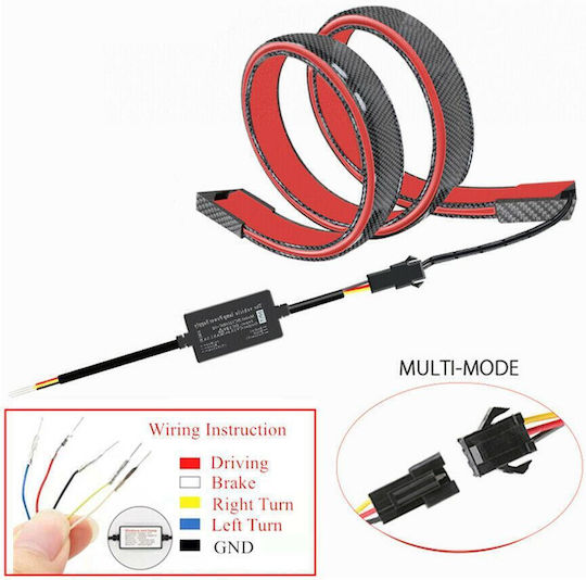 Eleron Auto Lumină Suplimentară de Frână Stop Mașini 12v 120cm Carbon