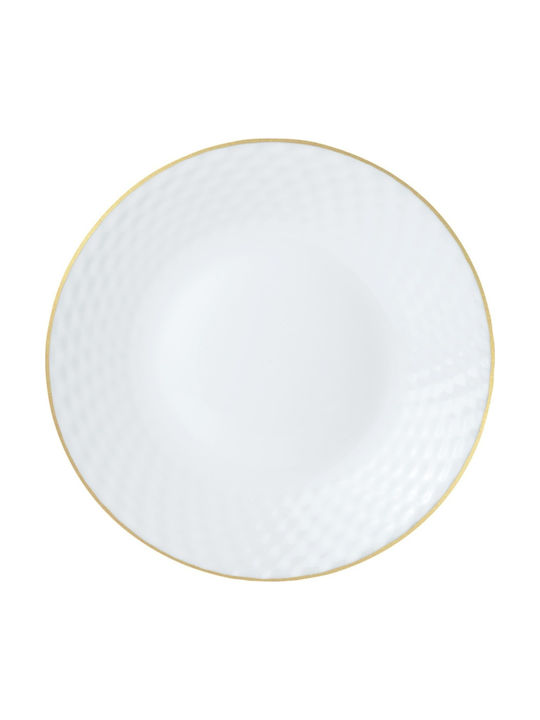 KING Hoff Geschirrset Glas Weiß 18Stück
