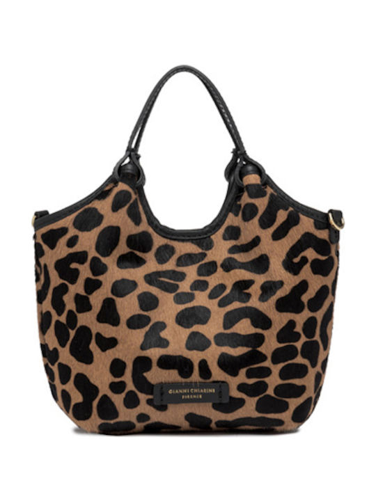 Leder Damentasche Schultertasche Schwarz