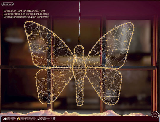 Kaemingk Iluminată De Crăciun Metalică Figurină Înălțime 58cm.