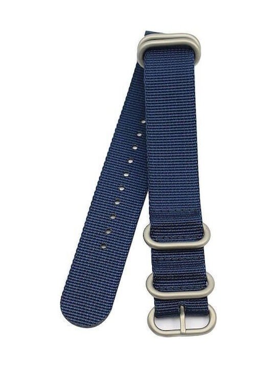Zulu Fabric curea Benzile Nato Albastru 26mm Zulu Fabric curea Benzile Nato Albastru 26mm