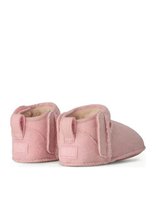 Classic Ultra Mini Suede Kids Boots Pink