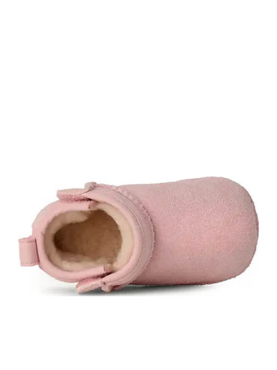 Classic Ultra Mini Suede Kids Boots Pink