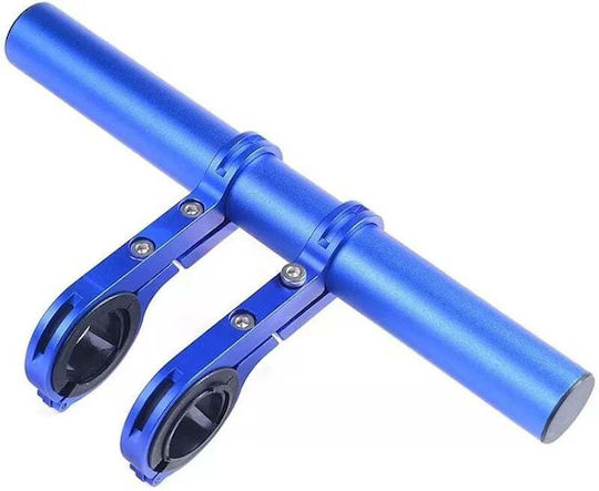 Extensie Ghidon Bicicletă Trotinetă Electrică Suport Telefon Trotinetă Pedometrul Claxon 20 Cm Include Bandă De Cauciuc Antizgârieturi Ghidon Fixato Albastru